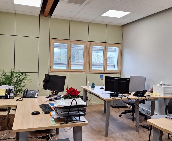 Vue d'un espace bureaux